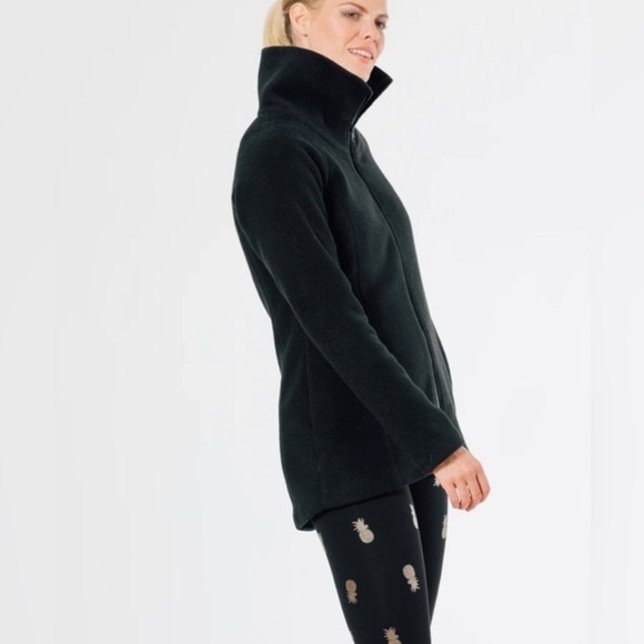 DUDLEY STEPHENS Union Street Jacket in Black with Lime Green Accents Size Small - Picture 2 of 8